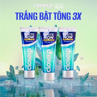 [SHOPEEVIP] Combo 3 Kem đánh răng Closeup White Now - Trắng Bật Tông 3X TỨC THÌ với Công nghệ Ánh Sáng Xanh 100g