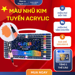 Hỏa Tốc Bút Marker Kim Tuyến Dạ Quang 2 Đầu/1 Đầu 24/48/72/96 Màu Tô Vẽ Trang Trí, Màu Vẽ đẹp