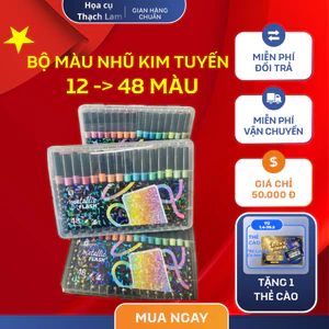 Hỏa Tốc Bút Marker Acrylic 9053F ngòi to kim tuyến dạ quang màu tô vẽ trang trí, màu vẽ sáng tạo vẽ