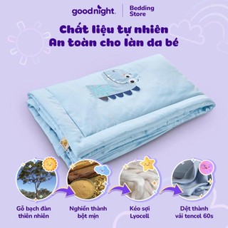 Chăn Điều Hòa Cho Bé Vua Nệm Goodnight Deepsleep, Chăn Đi Lớp Cho Bé Tencel 60s Mềm Mịn Thoáng Mát