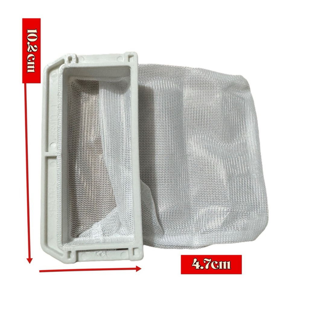 Túi Lọc Xơ Vải Máy Giặt Chữ D – Lưới Lọc Rác Thay Thế 10.2cm, Dùng Cho Nhiều Model Phổ Thông