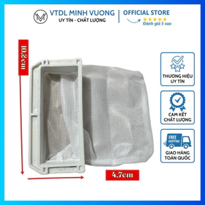 Túi Lọc Xơ Vải Máy Giặt Chữ D – Lưới Lọc Rác Thay Thế 10.2cm, Dùng Cho Nhiều Model Phổ Thông