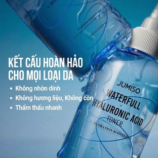 Nước hoa hồng cấp ẩm Jumiso Waterfull Hyaluronic Acid Toner (250ml)