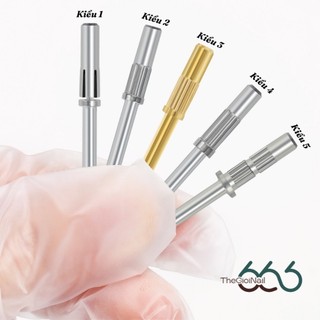 Trục Gắn Vòng Nhám Nail Mandrel Bằng Thép – Đầu Gắn Ống Nhám Mài Bề Mặt, Phá Gel, Chỉnh Form Móng, Mài Gel, Bột Nail666