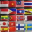 CỜ CÁC NƯỚC QUỐC KỲ KÍCH THƯỚC 14X21CM/QUỐC KỲ CHÂU ÂU CHÂU Á ĐÔNG Á World cup