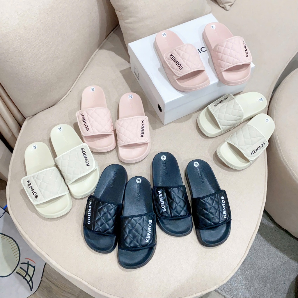 Dép Quai Ngang Nam Nữ Kenros, Đế Mềm Êm, Thấm Hút Tốt, Phong Cách Trẻ Trung, Đa Dạng Size Số