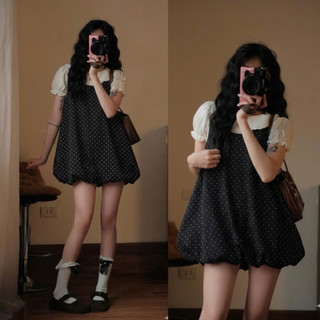 Váy Bí Dáng Phồng Họa Tiết Hoa Nhí Bi Xinh Xắn Không Kèm Áo Trong Vintage Floral Bubble Dress