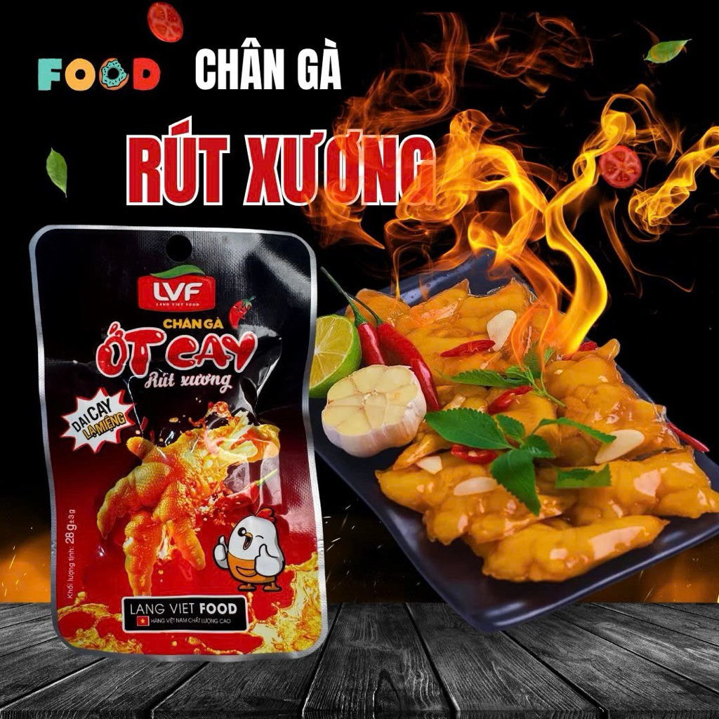 COMBO 30 Rút Xương ớt cay  ngon giòn cay 22g