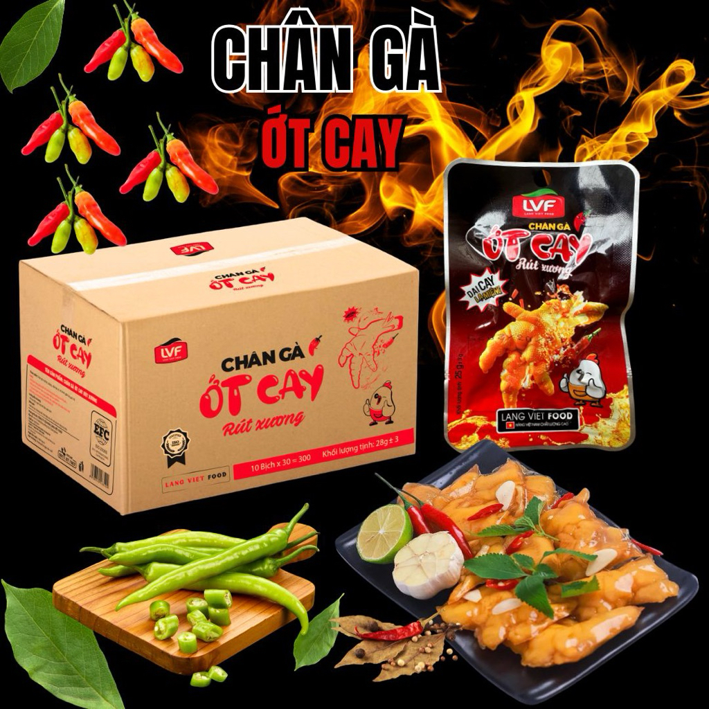 COMBO 30 Rút Xương ớt cay  ngon giòn cay 22g