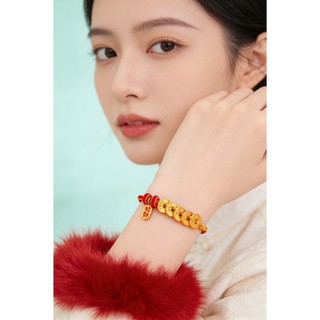 Vòng Tay Chỉ Đỏ Kết Thủ Công Mix Charm Đồng Xu May Mắn Lắc Tay Unisex Dây Đeo Cổ Tay Phụ Kiện Thời Trang Nam Nữ Đeo Hàng