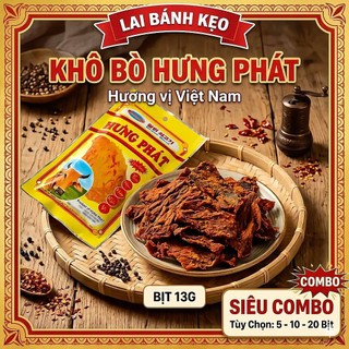 [Combo 5/10/20] Gói Khô Bò Hưng Phát 13g