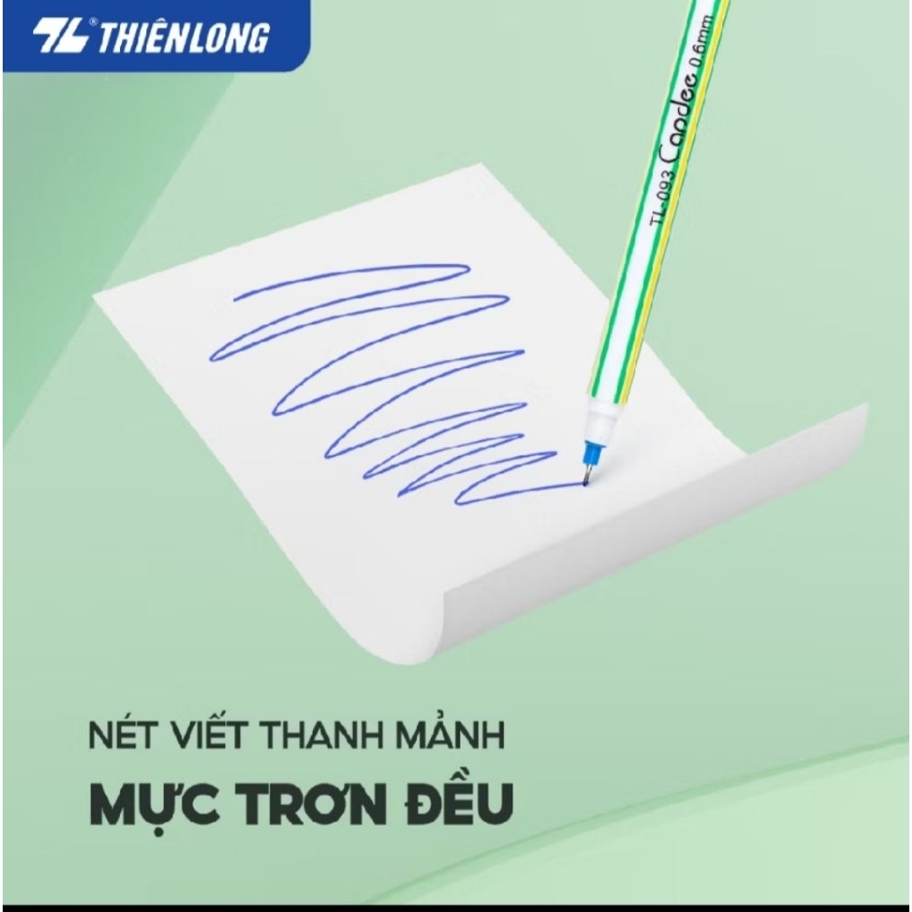 1 hộp*20c bút bi nến thiên long sịn