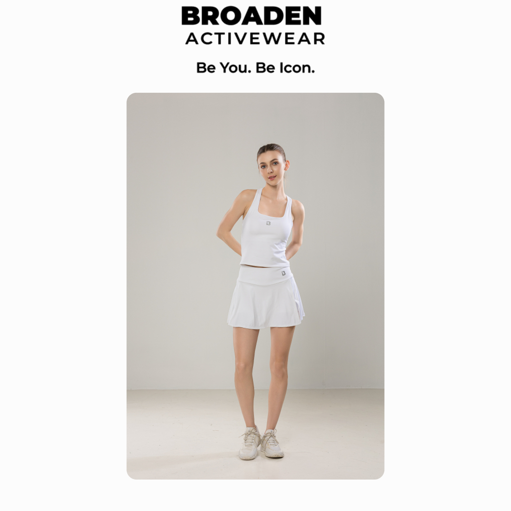 Áo ba lỗ thể thao, có mút ngực - CHIC TOP ( KHÔNG KÈM VÁY ) - BROADEN Activewear