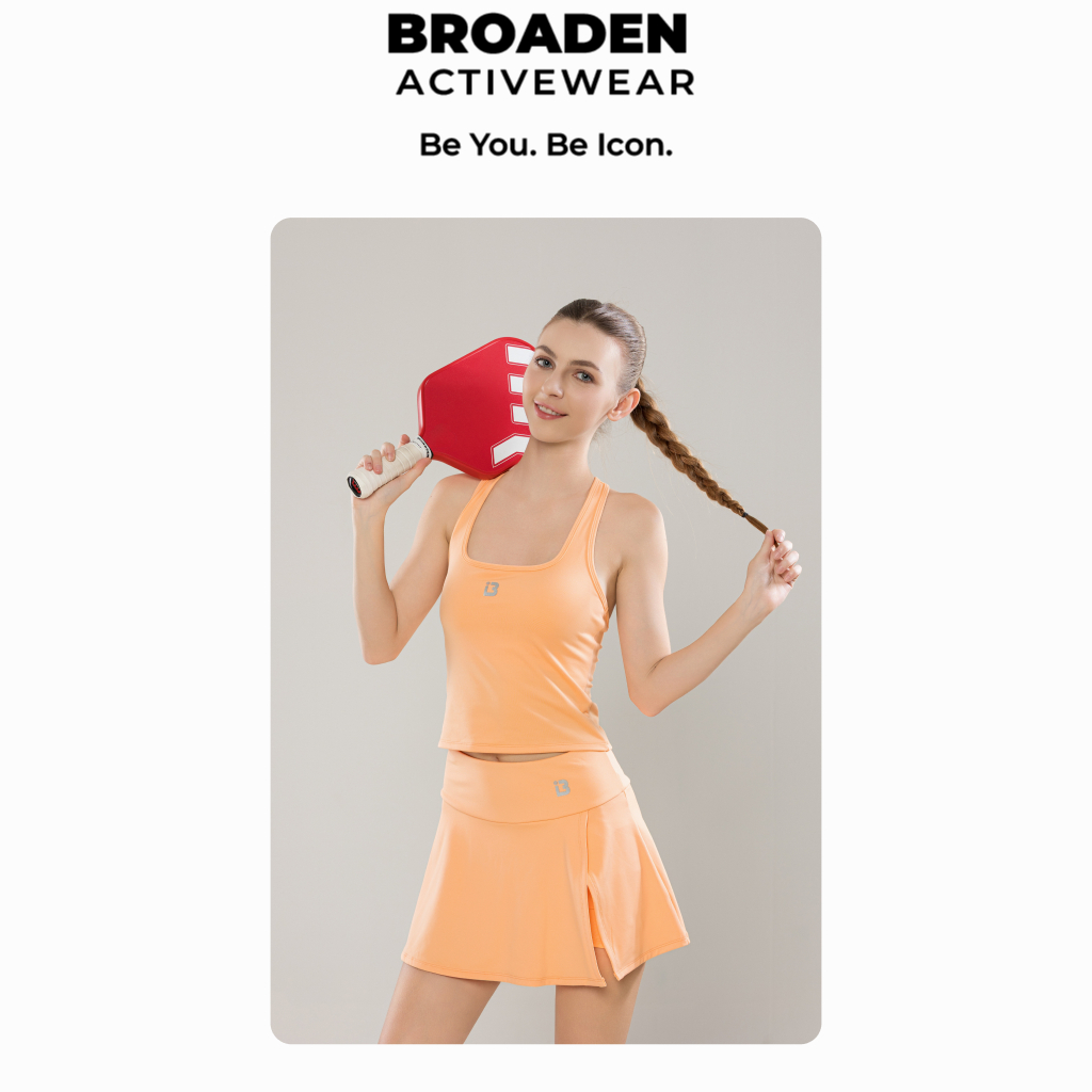 Áo ba lỗ thể thao, có mút ngực - CHIC TOP ( KHÔNG KÈM VÁY ) - BROADEN Activewear