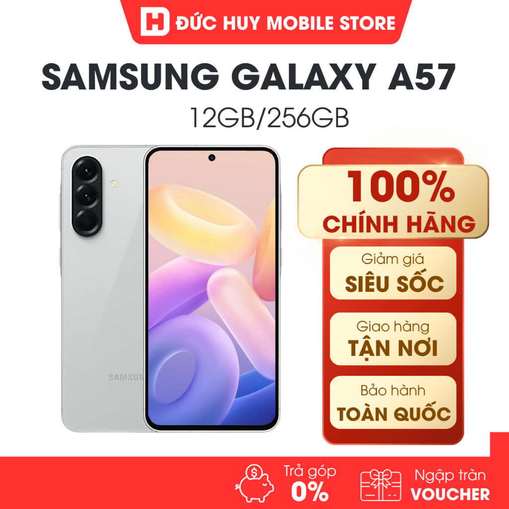 { Kích T8 -Full VAT } Điện Thoại Samsung Galaxy A57 5G 12GB/256GB Chính Hãng