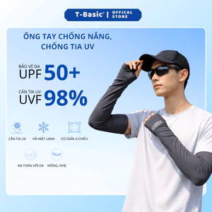 Ống Găng Tay Chống Nắng Nam Nữ Xỏ Ngón Trơn Màu Basic Chống Tia UV UPF50+ Chất Liệu Thoáng Mát Thấm Hút Mồ Hôi