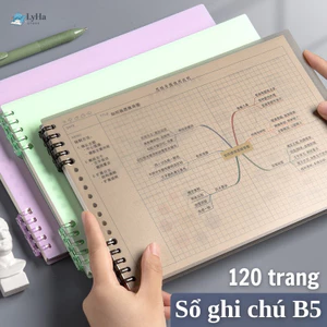 Sổ Còng B5 Ghi Chép Soạn Thảo , 120 Trang Vẽ Sơ Đồ Tư Duy , Luyện Từ Vựng , Lên Mục Tiêu Công Việc cho HSSV
