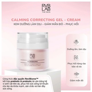 [ Hàng công ty]  RVB LAB - Kem dưỡng làm dịu, giảm đỏ, phục hồi, cân bằng hệ vi sinh, sáng da - Microbioma Calming Cream