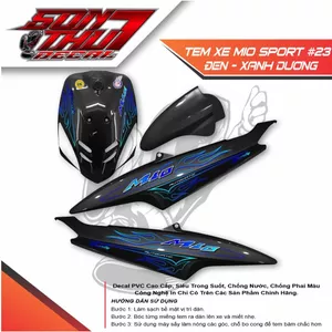 Tem xe Mio Sport #23 (CHẤT LIỆU CAO CẤp - SẮC NÉT - KHÔNG PHAI MÀU)