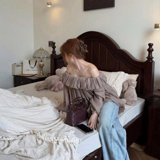 VMY Studio - Áo trễ vai bồng bềnh from xòe siêu xinh tiểu thư voan mềm mại không nóng QCCC nữ