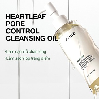 Dầu tẩy trang Anua Heartleaf Pore Control Cleansing Oil (200ml)