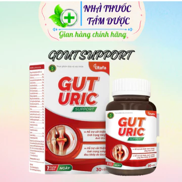 VIÊN UỐNG GOUT URIC - Hỗ Trợ Giảm Acid Uric, Giảm Đau Do Gout, Sưng Khớp, Hộp 30v