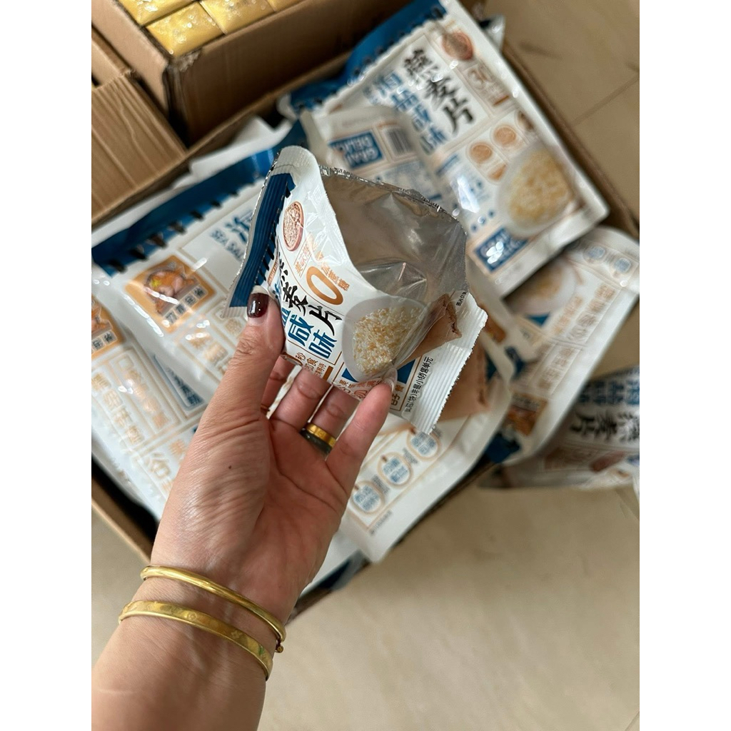 [ Thùng 18 gói ]YẾN MẠCH VỊ MUỐI BIỂN 450gr ( 15 túi nhỏ bên trong）thức uống ăn liền thơm ngon