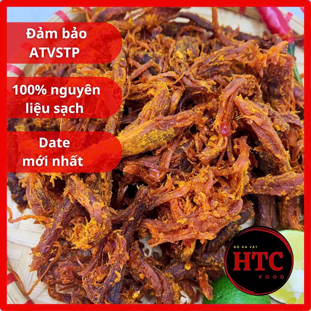 Khô bò xé sợi cao cấp mềm dai ngon đậm vị, bò khô xé sợi ăn vặt cực ghiền, hũ 300g/500g, HTC Food