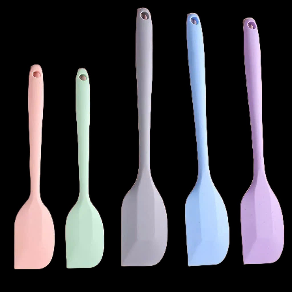 Phới Dẹt Silicon Spatula Vét Bột Phết Kem Làm Bánh Chịu Nhiệt 21cm, 28cm