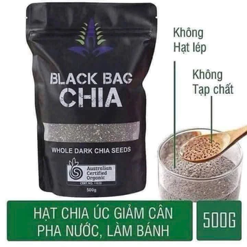 Hạt Chia Úc -500g - Hạt chia đen- Chia Seeds Contains Omega-3