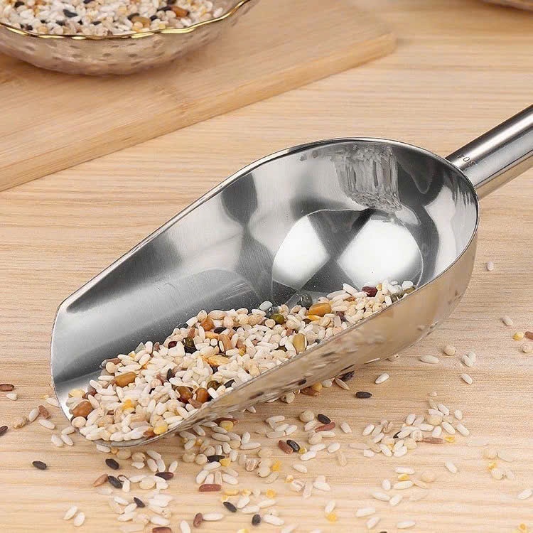 Vá Xúc Đá Inox 304 Cao Cấp Muỗng Xúc Đá Nhiều Size Không Gỉ Dùng Pha Chế Tiện Lợi