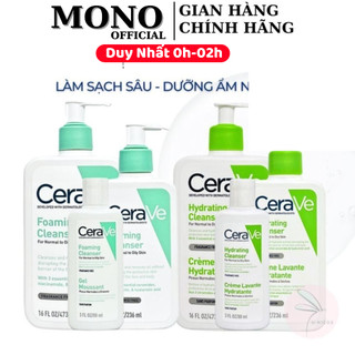 Sữa Rửa Mặt Cerave Sạch Sâu, Dưỡng Ẩm,Dịu Nhẹ Cerave Developed With Dermatologists Foaming Cleanser chinh hãng