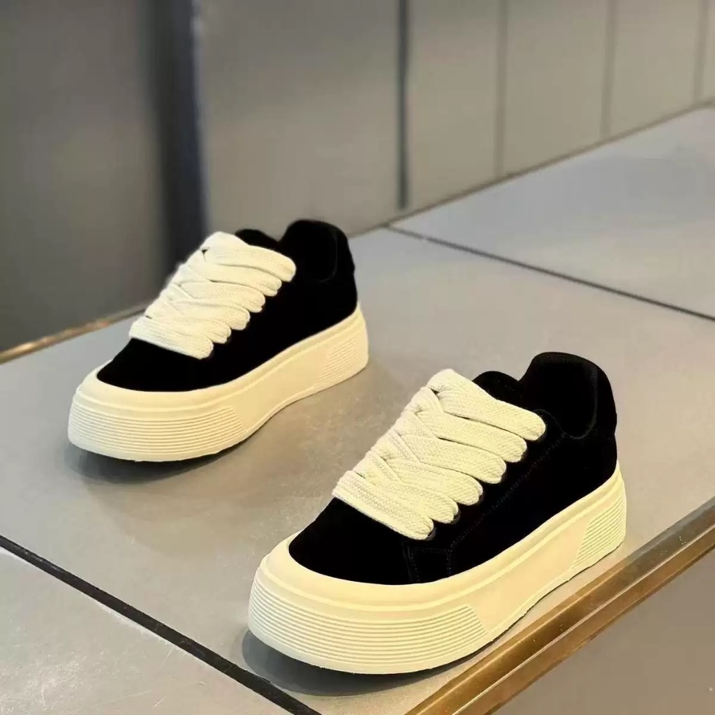 Giày Sneaker Thể Thao Nam QC-1 Đế Cao 5cm Full Da Nộn, Nam Tính Phong Cách Dễ Phối Đồ, Phù Hợp Đi Bốn Mùa Mã N1