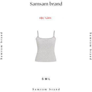 [KÈM MÚT] Áo hai dây nữ basic ôm dáng chất thun cotton mịn tôn dáng SAMSAM BRNAD Women A05