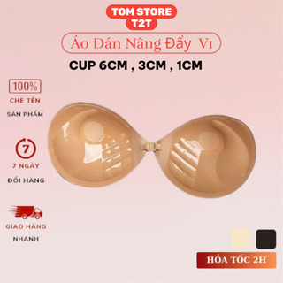 Áo Dán Ngực  Nữ Áo Cài Trước Tạo Khe Mút Dày 2cm, 3cm, 6cm Tặng Kèm Dây Trong Chống Tụt
