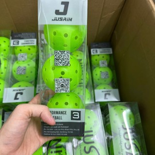 (Chính Hãng Jusain) Combo 3 bóng kèm hộp, Jusain PRO LT 48 lỗ nhựa polymer, Jusain 40 lỗ nhựa PE cao cấp đúc nguyên khối