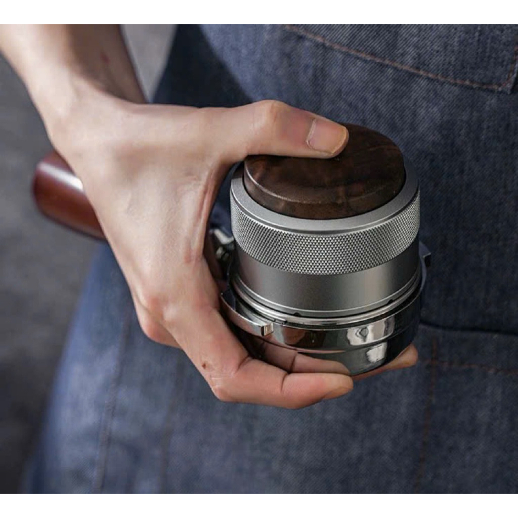 [HOẢ TỐC] Tay cầm TAMPER, OCD  ( 2 in 1 ) núm gỗ óc chó,  lò xo trợ lực