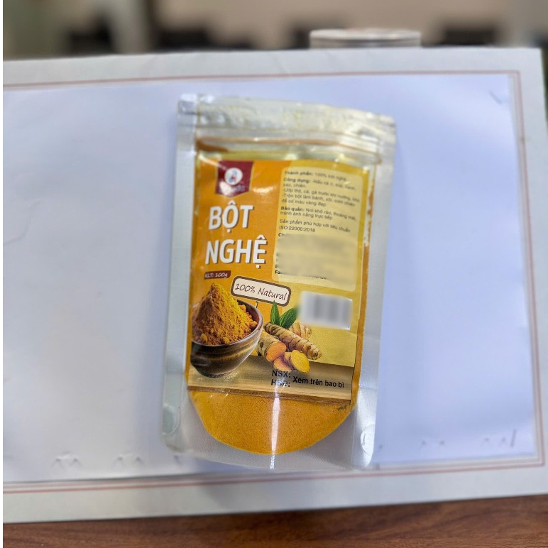 Bột Nghệ Đức Hải Nguyên Chất 40g, 100g, 500g Tinh Bột Nghệ Tự Nhiên Dùng Nấu Ăn - Đức Hải Food