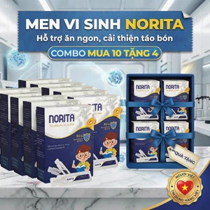 Combo 10 Hộp Men Vi Sinh Cho Bé NORITA Bổ Sung Bào Tử Lợi Khuẩn Hỗ Trợ Trẻ Ăn Ngon, Cải Thiện Táo Bón