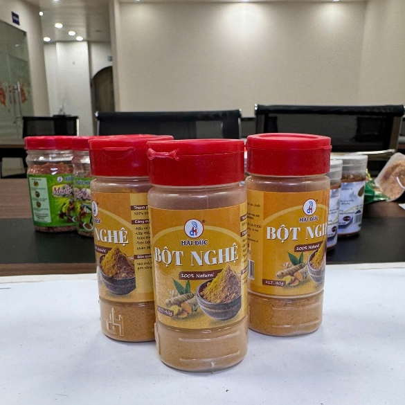 Bột Nghệ Đức Hải Nguyên Chất 40g, 100g, 500g Tinh Bột Nghệ Tự Nhiên Dùng Nấu Ăn - Đức Hải Food
