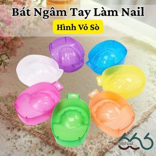 Bát Ngâm Tay Làm Nail Hình Vỏ Sò Chuyên Dụng - Dụng Cụ Làm Mềm Da Tay Cho Spa Và Cá Nhân |
