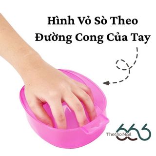 Bát Ngâm Tay Làm Nail Hình Vỏ Sò Chuyên Dụng - Dụng Cụ Làm Mềm Da Tay Cho Spa Và Cá Nhân |