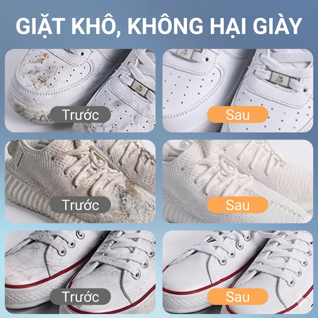 Chai Xịt Vệ Sinh Giày Sneaker GETO 300ml – Bọt Giặt Khô Làm Sạch Giày Thể Thao, Khử Mùi