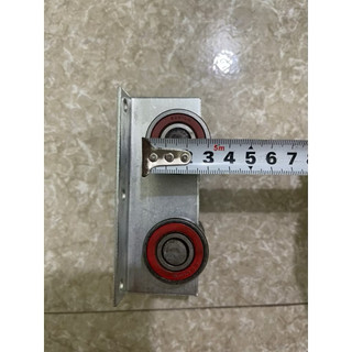 Bánh Xe Cửa Lùa,con ray 4 Bi Thép Mạ Kẽm Chống Sét Và Mài Mòn, Chịu Tải 200kg
