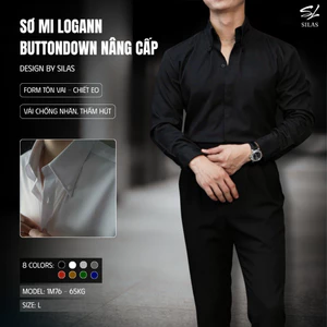 Áo Sơ Mi SILAS Logann Button Down Ver2 Nam Cotton Giấu Cúc Chiết Eo Tôn Vai - ASL26B