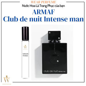 - 10ML Nước hoa nam Club de nuit intense man - Wear Perfume