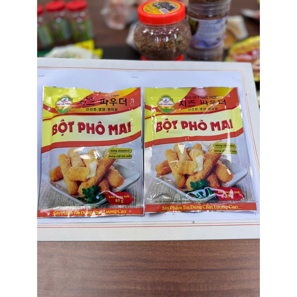 Bột Phô Mai Đức Hải 85g-1kg chuẩn vị Hàn Quốc dùng lắc khoai tây, gà rán - Đức Hải Food