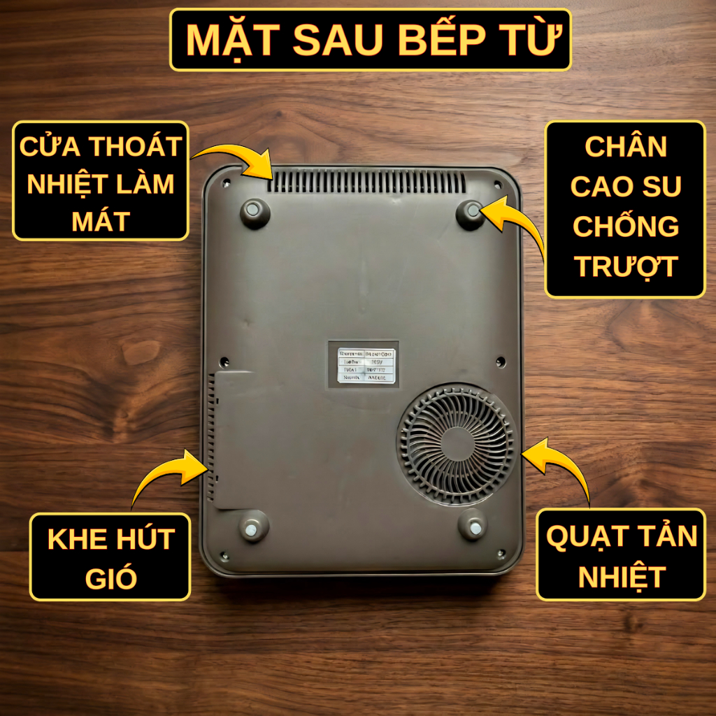 Bếp từ Gropa G2-609 chính hãng, bếp điện từ công suất lớn 2200W với 10 chế độ nấu đa dạng, sôi nhanh