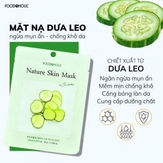 [COMBO 10 Miếng] Mặt Nạ Giấy FOODAHOLIC Nature Skin Mask 23ml – Cấp Ẩm, Dưỡng Da, Thư Giãn