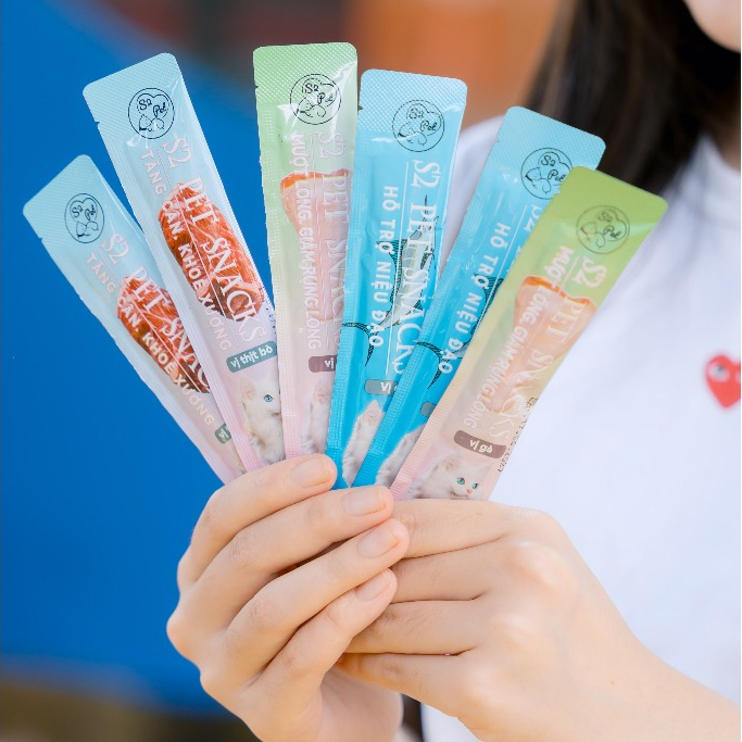 [Combo 200] Súp Thưởng S2Pet, Neeka Cho Mèo, Súp Thưởng Mèo S2Pet, Súp Thưởng Cho Mèo Mọi Lứa Tuổi